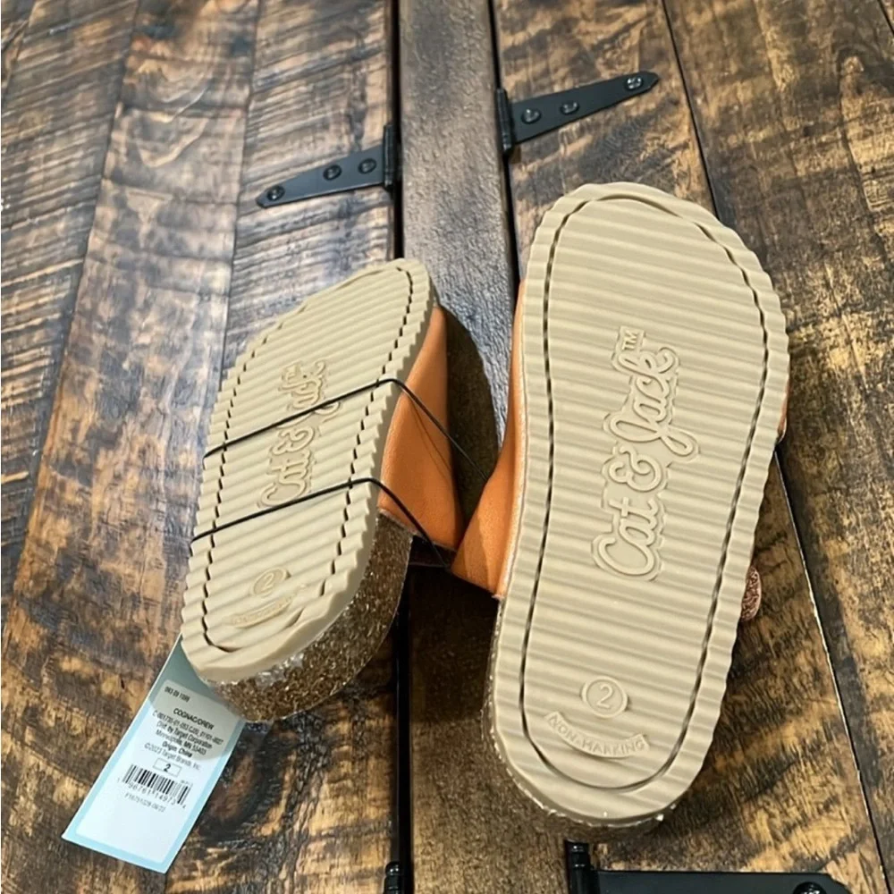 Cat & Jack slide on sandals size 11